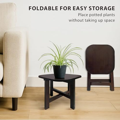 9.8 in Wooden Stool for Shower, Folding Square Footstools, Leg Shaving and Foot Rest, Folding Bamboo Shower Seat, Fully Assembled (S) - style: D