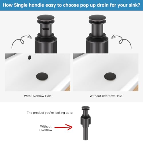 RUMOSE Tall Bathroom Faucet Vessel Sink Faucet with Drain, Bronze | Modern Single Handle One Hole Bathroom Faucet Waterfall Rv Lavatory Vanity Faucet Mixer Tap, Pop Up Drain, Stainless Steel - color: Oil Rubbed Bronze