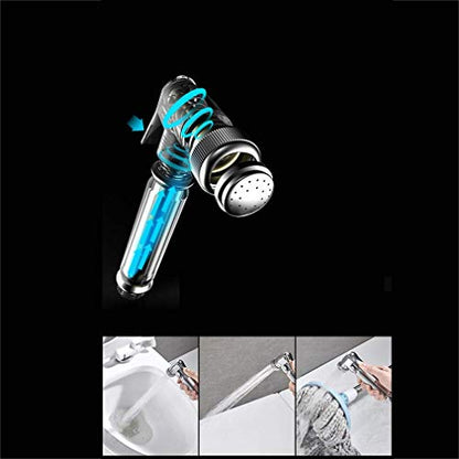 Shower Thermostatic Waterfall Rainfall Shower Panel Tower Shower Shower Column Body Massage Jets Hand Shower Tub Spout Wall Mounted Shower Panel,Silver,A - color: Silver, size: A