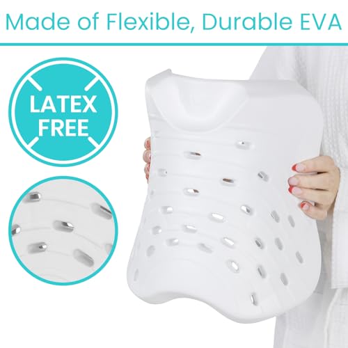 Vive Shower Seat Cushion - Comfortable Support for Pain Relief | Waterproof, Soft Padded & Non Slip for Tub Chairs, Transfer Benches, Bath Stool, Bathtubs - for Seniors, Elderly, Handicap