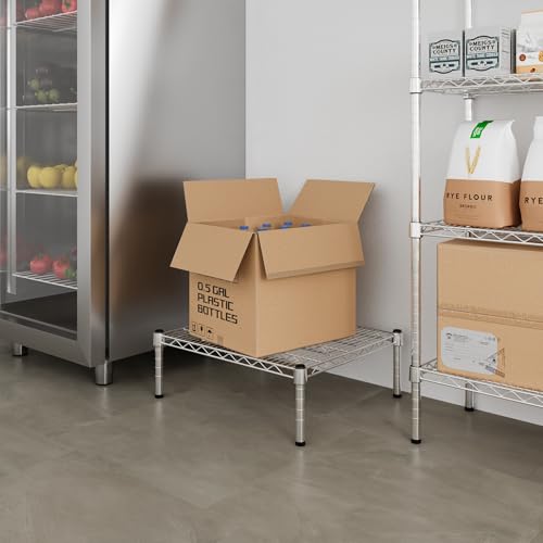 21" Deep x 24" Wide x 8" Height Wire Shelving Kit | 1-Tier | NSF Commercial Storage Rack Unit - size: 21" Deep x 24" Wide