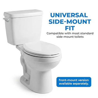 Qualihome Chrome Finish Side Mount Toilet Handle Replacement Kit, Universal Toilet Tank Flush Lever Fits Most Standard Side-Mount Toilet Tanks - color: Chrome Polished