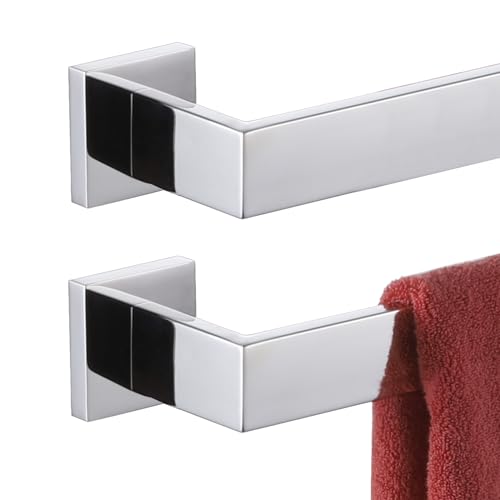 KOKOSIRI 24-Inch Towel Bar, Bathroom Kitchen Towel Holder, Wall Mounted SUS304 Stainless Steel Towel Rack 2 Pack, Polished Chrome, B4003CH-L24-P2 - color: Polished Chrome, size: 24-Inch (2 Pack)