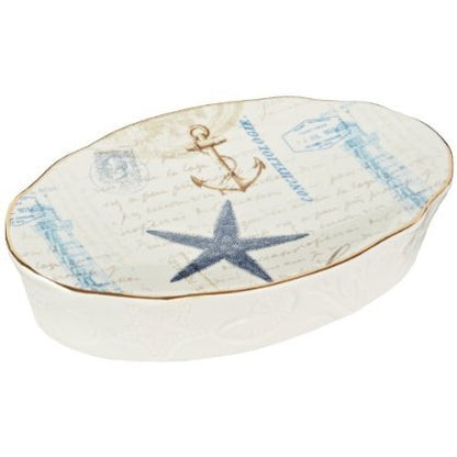 Avanti Linens - Soap Dish, Countertop Accessories, Nautical Insipired Home Decor (Antigua Collection) - size: Soap Dish
