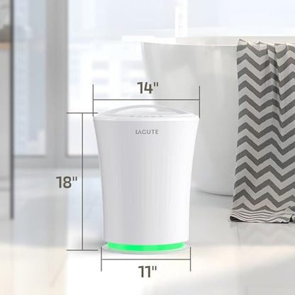 Lagute Towel Warmer for Bathroom, 3-Level Timer, Warning Alarm & RGB Light, Auto Shut-Off, 20L Heating Bucket for Bathrobe, Blanket, Ideal for Gifts, White - color: White