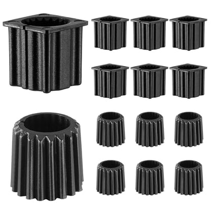 AceOrbit 12 Pcs Faucet Spline Kit Faucet Valve Spline Adapters Black Plastics Adapters Replacement Bathroom Accessories Parts for Fixes Leaks Compatible with Kohler Bathroom Tap Handles