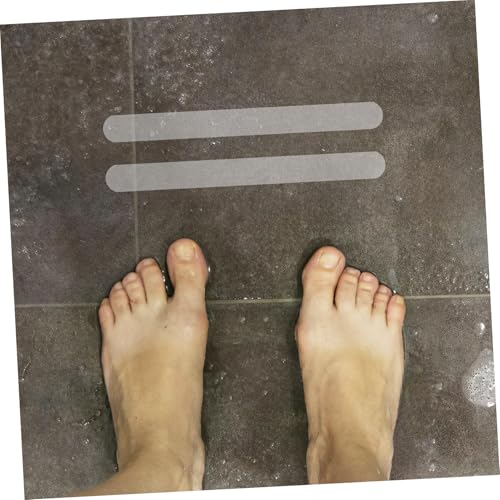 24pcs Non-Slip Bath Stickers Transparent Peva Adhesive Safety Strips for Tub Shower Stairs Easy Installation Strong Grip for Boy Girl Adults