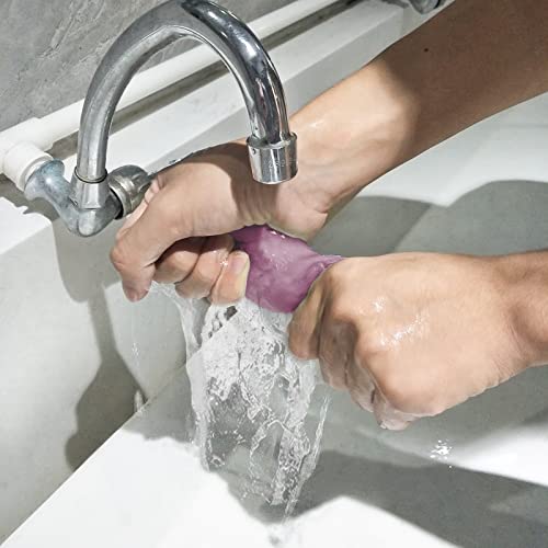 UMANI 12 Pack Microfiber Cleaning Cloths Reusable Textured Cleaning Rags | 10 x 6 Inch, Soft Absorbent Quick-Dry Cloths for Kitchen, Bathroom, Countertop and Household Cleaning - color: Purple