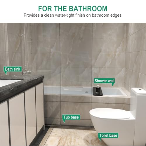 Silicone Shower Threshold Water Dam, Kitchen Sink Splash Guard, Shower Barrier Water Dam(67inch) - color: White, style: 67Inch