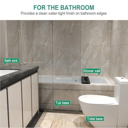 Silicone Shower Threshold Water Dam, Kitchen Sink Splash Guard, Shower Barrier Water Dam(67inch) - color: White, style: 67Inch