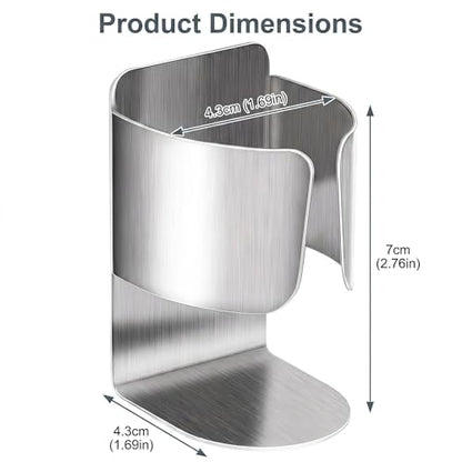 Electric Toothbrush Holder Wall Mount – No Drill 304 Stainless Steel Self Adhesive Bathroom Organizer for Toothbrush/Toothpaste/Facial/Razor – Space Saving Waterproof Rustproof – Silver 2-Pack - color: Silver 2 Pack