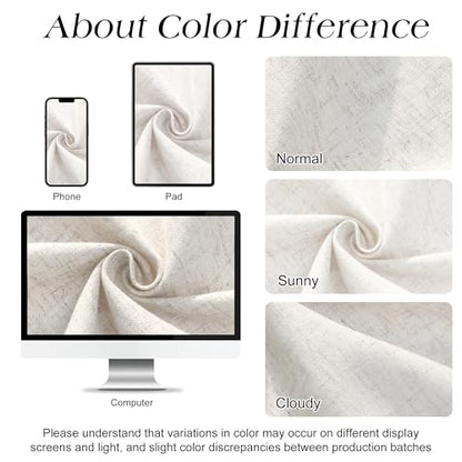 78 Inches Long Shower Curtain,Tall Country Boho Farmhouse Linen Shower Curtains for Bathroom Natural Cloth Weighted Fabric Bath Curtains Liner with Hooks, Beige/Cream, 72x78 - color: Linen, size: 72"W x 78"L (Pack of 1)