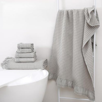 Luxury 100% Cotton Towel Set – 8 Piece Bathroom Towel Set (2 Bath Towels, 2 Hand Towels, 4 Washcloths) – Soft & Absorbent Towels for Bathroom (Camel) - color: Camel