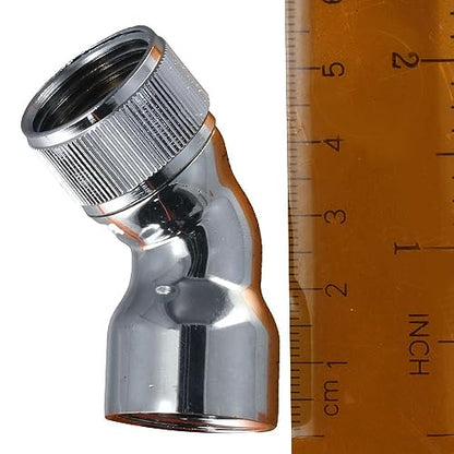 45 Degree Handhold Shower Elbow Adapter Shower Head Elbow Adapter Female to Female Chrome