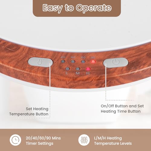 ERGOMASTER Towel Warmer Bucket, Heated Towel Warmer, Electric Towel Heater with Temperature Control and Timer, 23L Large Capacity Freestanding Hot Towel Warmer for Bathroom Spa Salon Hotel (Coffee) - color: Coffee