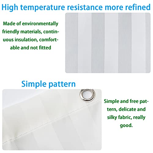 RV Shower Curtain Liner small Size 47 x 71, Narrow Standing Single with Bottom Heavy Duty Line, Hotel Quality Spa Bathroom Waterproof Curtains,Washable, Fabric Shower Curtains with Hooks/White - color: White, size: 47"W x 71"L (Pack of 1)