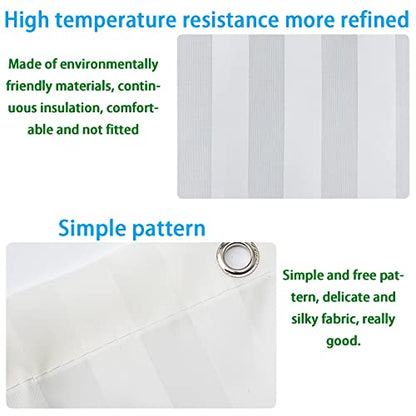 RV Shower Curtain Liner small Size 47 x 71, Narrow Standing Single with Bottom Heavy Duty Line, Hotel Quality Spa Bathroom Waterproof Curtains,Washable, Fabric Shower Curtains with Hooks/White - color: White, size: 47"W x 71"L (Pack of 1)