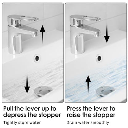2 Pcs Bathroom Sink Stopper Replacement, Lavatory Pop Up Center Piece Assembly for PS2673, PS469, PSB 327