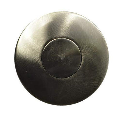 Danco Decorative Push-Button Sink Drain with Overflow in Brushed Nickel (89460) - color: Brushed Nickel, style: with Overflow