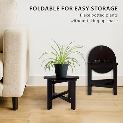 9.8 in Wooden Stool for Shower, Folding Round Footstools, Leg Shaving and Foot Rest, Folding Bamboo Shower Seat, Fully Assembled (R) - style: C