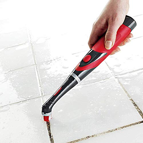 Rubbermaid Reveal Power Scrubber with Multi-Purpose & Grout Head, Cordless Electric Battery Powered Scrub Brush, Water Resistant, for Home/Kitchen/Bathroom/Grout/Tile/Shower/Tub - style: 3 Piece Kit