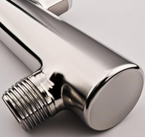 Dual Shower Head Manifold, G 1/2" Double Outlet Stainless Steel Water Connection for Fix Showerhead & Handheld Shower Polished