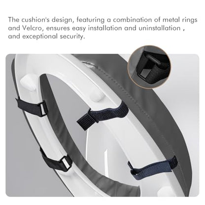 Toilet Seat Cushion with 2-inch High-Density Foam,Toilet Seat Riser-Suitable for Standard,Elongated Toilet Seats Commode Chairs Raised Toilet Seats(Grey) - color: Gray