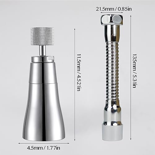 Kitchen Sink Faucet Sprayer Attachment - Movable Kitchen Tap Head 360° Rotatable Anti-Splash Sink Sprayer Facuet Nozzle Head Water Saving Faucet Aerator - 2 Modes Sprayer Chrome - style: 2 Modes Sprayer
