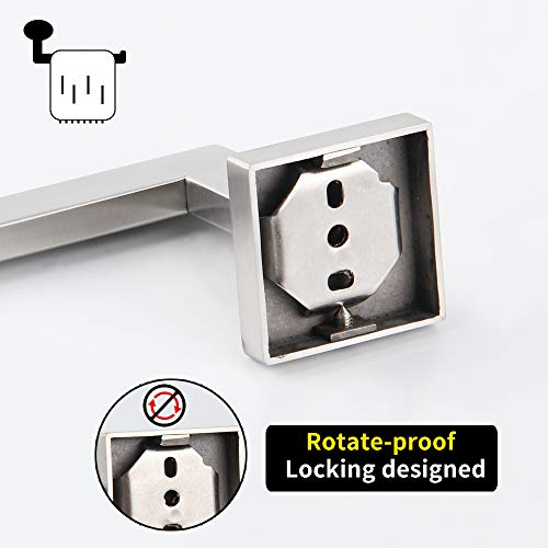 GERZWY SUS 304 Stainless Steel Hand Towel Holder Modern Bathroom Towel Ring Wall Mounted Brushed Finish IG1806-LS - color: Brushed