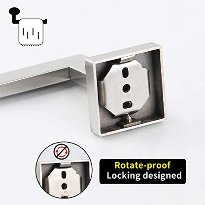 GERZWY SUS 304 Stainless Steel Hand Towel Holder Modern Bathroom Towel Ring Wall Mounted Brushed Finish IG1806-LS - color: Brushed