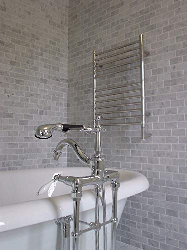 Amba Jeeves ESP Model E-Straight 12-Bar Hardwired Towel Warmer in Polished - color: Polished