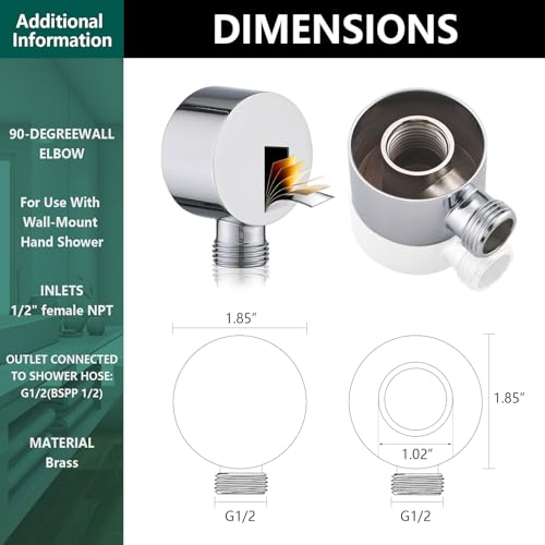 Handheld Shower Head with Slide Bar Combo, 6 Settings Handheld Shower with ON/OFF Pause Switch, Adjustable Height 27.5" Long Slide Bar, Round Wall Supply Elbow and 6.6ft Shower Hose, Chrome - color: Chrome