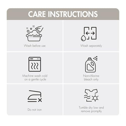 Madison Park Roan Border Cotton Bath Towel Set Absorbent, 6 Piece, Beige | Microfiber, Soft Pile, Machine Washable, OEKO-TEX Certified, Plush Bathroom Mat, Non Slip TPR Backing - color: Beige