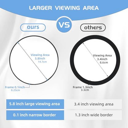 20X Magnifying Mirror with 3 Suction Cups, Large 6inch Magnified 20X Travel Round Makeup Make up High Magnification Mirror with Tweezers Sets - color: 20x -Pink
