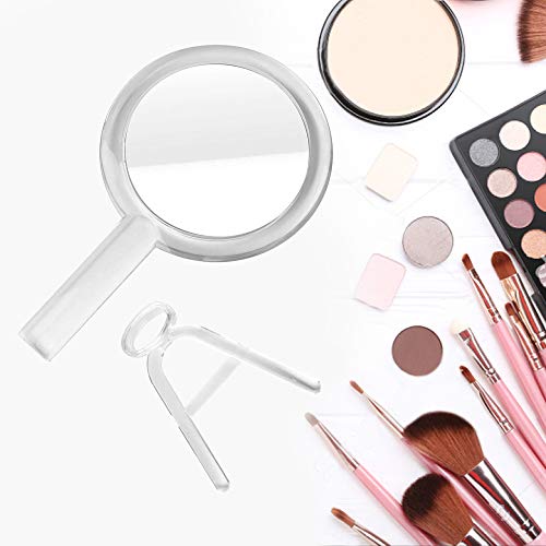 Double Sided 1x-7X Magnification Hand Held Makeup Mirror, Adjustable Stand | Distortion-free & High Definition, Portable, Multi-Purpose, Clear, Handheld Vanity Mirror for Women & Men, Makeup, Shaving