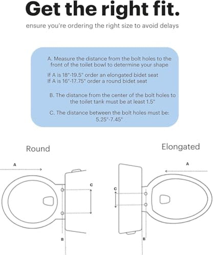 Brondell Bidet Toilet Seat Non-Electric Swash Seat, Fits Round Toilets, White – Dual Nozzle System, Ambient Water Temperature – Bidet with Easy Installation - size: Round, style: S101
