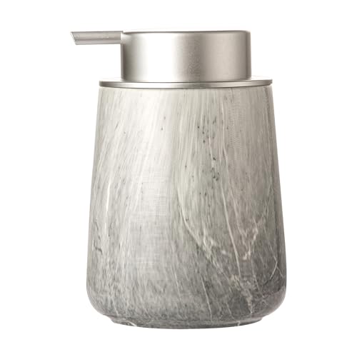 Enra Ceramic Hand Soap Dispenser,12 oz Gray Lotion Dispenser Bathroom Liquid Refillable Dish Soap Dispenser for Bathroom Kitchen with Easy-to-Press Pump (Gray Liquid Type) - color: Gray Liquid Type