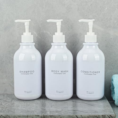 Shampoo and Conditioner Dispenser for Shower Wall,Shower Soap Dispenser 3 Chamber No Drill,Refillable for Shampoo Lotion Oil Shower Soap Hand Soap and Dish Soap - color: 3 Bottles-white