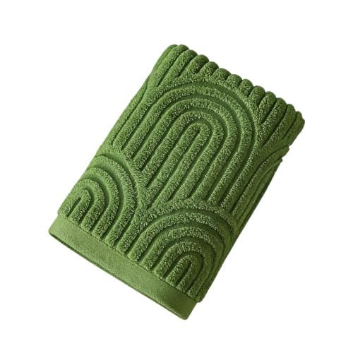 Waffles Weave Bath Towel 40X70Cm High Absorbency for Gym Hotel and Home Use in 4 Color Rapiddry Hand Towel - color: Green