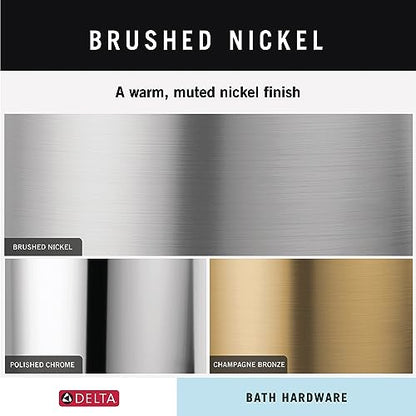 Delta Faucet Becker (1-Pack) Hand Towel Holder, SpotShield Brushed Nickel, Ring for Bathroom or Kitchen Sink, Wall Mounted BCK46-DN - color: Spotshield Brushed Nickel