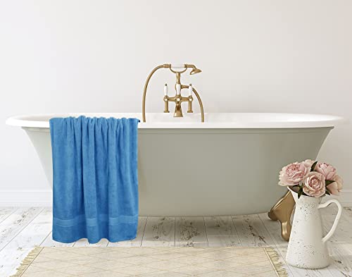 Utopia Towels Jumbo Bath Sheets, 2 Pack, 35x70 in, 600 GSM Cotton, Electric Blue - color: Electric Blue, size: 2 Piece Bath Sheet