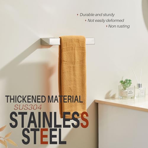 KOKOSIRI Hand Towel Bars Bathroom Towel Holder Wall Mounted Kitchen Towels Rack Bath Hardware Polished Chrome Stainless Steel, B3009CH - color: Polished Chrome