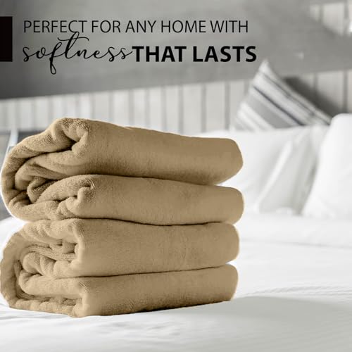 KAHAF COLLECTION 100% Cotton Bath Towels, 24x48 Pack of 6 Towels, Quick Dry, Highly Absorbent, Soft Feel Towel, Gym, Spa, Bathroom, Shower, Pool, Luxury Soft Towels (Beige, 24x48-6 Pack) - color: Beige, size: 24x48 - 6 PACK