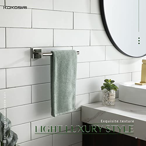 KOKOSIRI Hand Towel Bar Chrome Bathroom Towel Rail Holder Kitchen Paper Holder Wall Mounted Toilet Cabinet Mount, Polished Stainless Steel B3008CH - color: Polished Chrome, size: 1 Pack