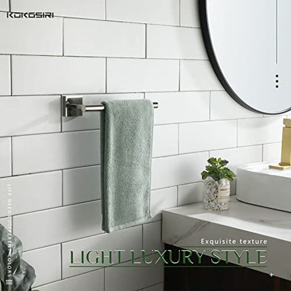 KOKOSIRI Hand Towel Bar Chrome Bathroom Towel Rail Holder Kitchen Paper Holder Wall Mounted Toilet Cabinet Mount, Polished Stainless Steel B3008CH - color: Polished Chrome, size: 1 Pack