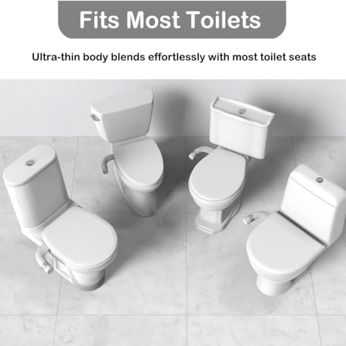 Ultra-Slim Bidet Attachment for Toilet, Non Electric Retractable Nozzles (Posterior/Feminine Wash) Hygienic Bidets Existing Toilets Seat, Adjustable Water Pressure, Water Sprayer Baday