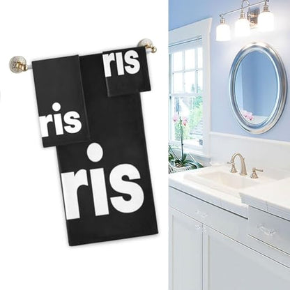 Naanle Stylish Romantic France Paris with Eiffel Tower Soft Luxury Set of 3 Towels, 1 Bath Towel+1 Hand Towel+1 Washcloth, Multipurpose for Bathroom, Hotel, Gym, Spa and Beach(Black White) - color: Eiffel Tower