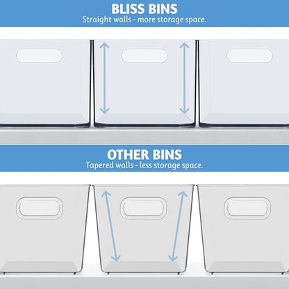 STORi Bliss 10" x 6" Open Clear Pantry Organizer Bin, Plastic Containers with Handle for Kitchen, Fridge, Cabinet, Closet, Bathrom, Undersink Storage Made in USA - style: Set of 1