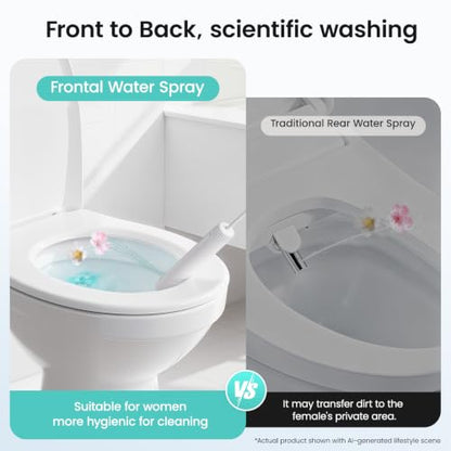 Handheld Bidet Sprayer for Toilet - Easy Install with 55" Upgraded Leak-Proof Hose, Easy Water Pressure Control Bidet Attachment for Feminine Wash, Muslim Shower & Bathroom Spot Cleaning