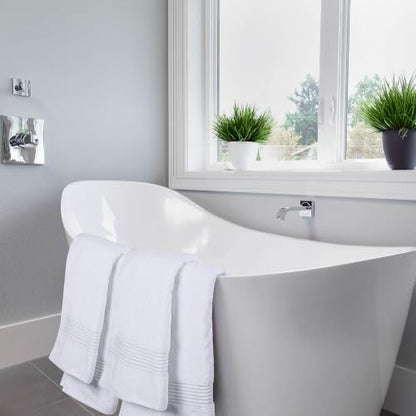 Utopia Towels Luxurious Bath Towels Set, 27x54 in, 4 Pack, Soft, White | Soft Luxurious Ring Spun Cotton Bath Towels - Lightweight, Highly Absorbent, Quick-Drying, Ideal for Daily Use - color: White